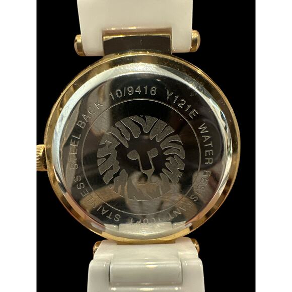 VTG Anne Klein Watch 10/9416 Y121E โ White Ceramic, Crystal Accents, MOP Face - Picture 3 of 8